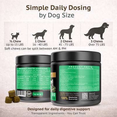 Show full view: Deluxe Naturals Probiotic Chicken Flavored Soft Chew Digestive & Immune Support for Dogs, 90 count slide 9 of 12