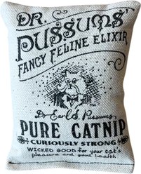 Dr. Pussums Regular Logo Pillow Chasers Cat Toy with Catnip, Undyed