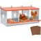 Show in main carousel: Yafylly 3-Bay Wall-Mounted Egg Laying Galvanized Steel Chicken & Duck Nesting Box, Orange, Small slide 1 of 7