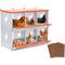 Show in main carousel: Yafylly 6-Bay Wall-Mounted Egg Laying Galvanized Steel Chicken & Duck Nesting Box, Orange, Large slide 1 of 7