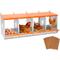 Show in main carousel: Yafylly 4-Bay Wall-Mounted Egg Laying Galvanized Steel Chicken & Duck Nesting Box, Orange, Small slide 1 of 7