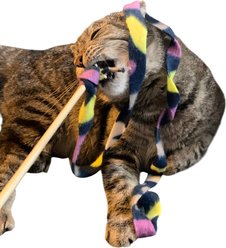 Dr. Pussums Fleece Cat Teaser Cat Toy, Multicolor, 18-in slide 2 of 2