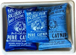 Dr. Pussums Pounce Pack Gift Set Chasers Cat Toy with Catnip, 3 count, Blue