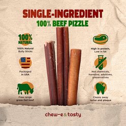chew-e & tasty 6-inch Thick Bully Sticks Dog Treats, 5 count slide 2 of 6