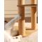 Show in main carousel: Fairela Modern 22.8-in Hemp Cat Tree with Clear Bowl Bed & Scratching Posts, Beige slide 3 of 9