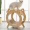 Show in main carousel: Fairela Round Wooden Cat Scratcher House with Scratch Pads, Beige slide 3 of 9