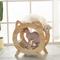 Show in main carousel: Fairela Round Wooden Cat Scratcher House with Scratch Pads, Beige slide 6 of 9
