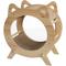 Show in main carousel: Fairela Round Wooden Cat Scratcher House with Scratch Pads, Beige slide 1 of 9