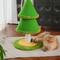 Show in main carousel: Fairela Tree-Shaped 23.6-in Hemp Cat Scratching Post with Stable Round Base, Green slide 8 of 9