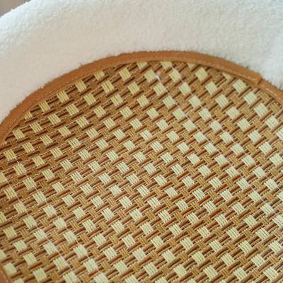 Show full view: Fairela Tall 24-in Fleece Cat Scratching Post with Padded Perch Bed, White/Black slide 3 of 9