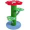 Show in main carousel: Fairela Flower-Shaped 30-in Fleece Cat Scratching Post with Multi-Level Perches, Red/Green/Blue slide 1 of 9