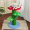 Show in main carousel: Fairela Flower-Shaped 30-in Fleece Cat Scratching Post with Multi-Level Perches, Red/Green/Blue slide 2 of 9