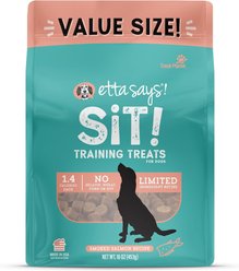 Etta Says! Sit! Training Treats Smoked Salmon Recipe Dog Treats, 1-lb bag