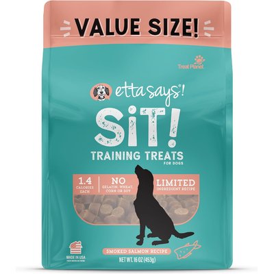 Etta Says! Etta Says! Sit! Training Treats Smoked Salmon Recipe Dog Treats, 1-lb bag