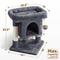 Show in main carousel: Yaheetech 23.5-in 2-Level Cat Tree Condo, Dark Gray slide 3 of 6