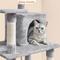 Show in main carousel: Yaheetech 63-in Cat Tree Cat Tower with Scratching Posts, Light Gray slide 6 of 7