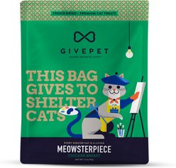 GivePet Meowsterpiece High Protein Chicken Freeze-Dried Cat Treats, 3.5-oz bag