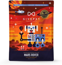 GivePet Mars Rover Chicken High Protein Freeze-Dried Dog Treats, 3-oz bag