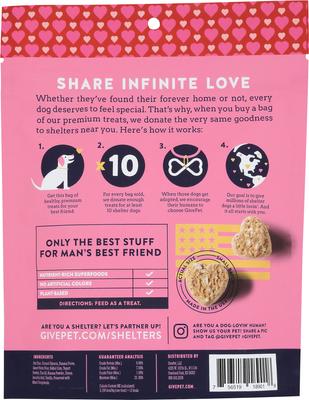 Show full view: GivePet Sugar Banana Human Grade Soft & Chewy Dog Treats, 6-oz bag slide 3 of 3