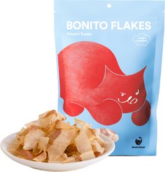 Bonito House Umami Treats Single Ingredient Premium Bonito Flakes Grain-Free Cat Food Topper, 4-oz