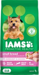 Iams Proactive Health Adult Chicken & Whole Grain Recipe Small Breed Dry Dog Food, 5-lb bag