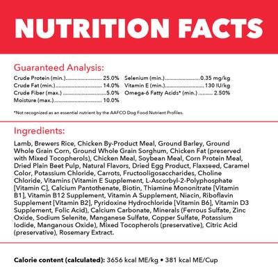 Show full view: Iams Proactive Health Adult Minichunks Lamb & Rice Recipe Dry Dog Food, 5-lb bag slide 7 of 10