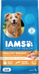 Iams Proactive Health Healthy Weight Adult Chicken & Whole Grain Recipe Dry Dog Food, 5-lb bag