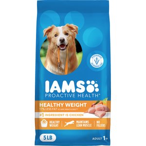 Iams Proactive Health Adult Healthy Weight Control with Real Chicken Dry Dog Food, 5-lb bag