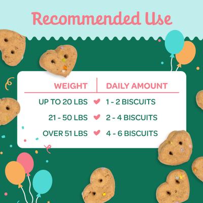 Show full view: Wholesome Pride Pet Treats Birthday Heart-Shaped Snacks Peanut Butter Biscuits Crunchy Dog Treats, 8-oz bag slide 5 of 7