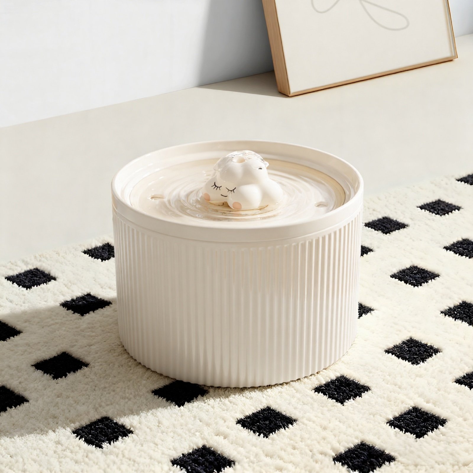 Cloud Non-skid Ceramic Dog & Cat Water Fountain, 50-oz