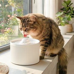 Happy & Polly Cloud Non-skid Ceramic Dog & Cat Water Fountain, 50-oz slide 2 of 9