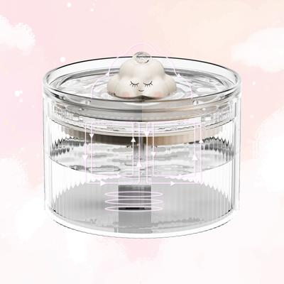 Show full view: Happy & Polly Cloud Ceramic Cat Water Fountain with 4 Filters, White, 50-oz slide 5 of 9