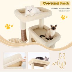 Globlazer 78-inch Tall Sturdy Indoor Cat Tree, Beige slide 2 of 7