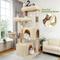 Show in main carousel: Globlazer 55-in Tall Plush Multi-Level Cat Tree Tower, Beige slide 7 of 7