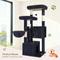 Show in main carousel: Globlazer 55-in Tall Plush Multi-Level Cat Tree Tower, Dark Gray slide 4 of 7