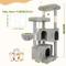 Show in main carousel: Globlazer 55-in Tall Plush Multi-Level Cat Tree Tower, Light Gray slide 2 of 7