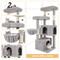 Show in main carousel: Globlazer 55-in Tall Plush Multi-Level Cat Tree Tower, Light Gray slide 3 of 7