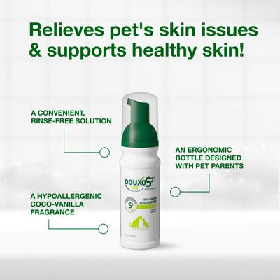 Show full view: Douxo S3 SEB Odor-Control Seboregulating Dog & Cat Mousse, 5.1-fl oz bottle slide 6 of 11