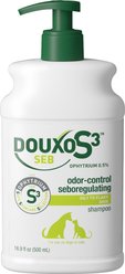 Douxo S3 SEB Odor-Control Seboregulating Dog & Cat Shampoo, 16.9-fl oz bottle