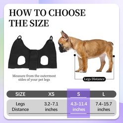 PatiencET Dog Grooming Hammock for Small Dogs Hanging Harness for Nail Trimming & Clipping, Small, Black slide 2 of 7