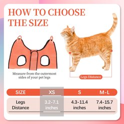 PatiencET Cat Grooming Hammock Pet Hanging Harness for Nail Trimming & Clipping for Cats & Small Dogs, X-Small, Orange slide 2 of 7