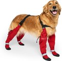 Canada Pooch Suspender Dog Boots, Red, 2 short