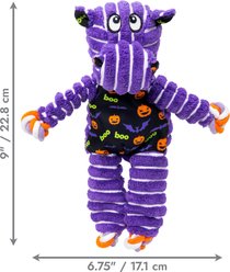 KONG Halloween Floppy Knots Hippo Squeaky Plush Dog Toy, Purple, Small/Medium slide 2 of 6