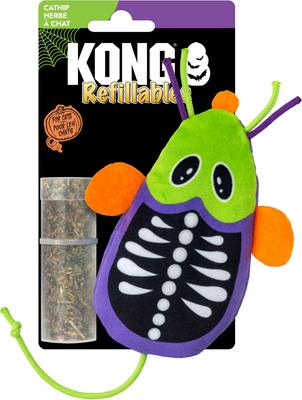 Show full view: KONG Halloween Refillables Skeleton Mouse Cat Toy with Catnip, Green slide 4 of 6