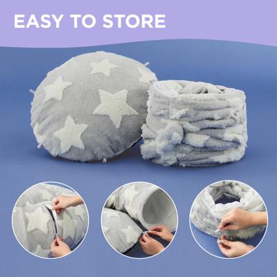 Show full view: Lesure 2-in-1 Cat Tunnel Bed, Grey, Standard slide 5 of 9