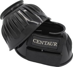 Centaur PVC HL Rib Horse Bell Boot, Black, Medium