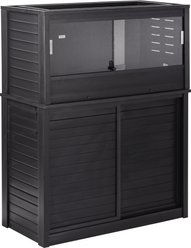 New Age Pet ECOFLEX 3ft Reptile Enclosure with Versa Stand Set in Black