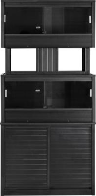 Show full view: New Age Pet ECOFLEX Two 50g Reptile Enclosures Setup with Stand, Black slide 2 of 9
