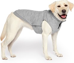 Canada Pooch Solid Waterproof Dog Sweater, Grey, 24-in