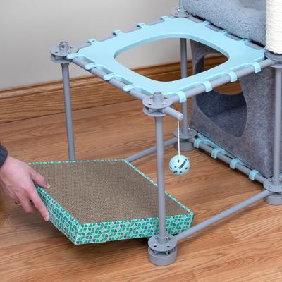 Show full view: Kitty City Square Corrugate Cat Scratcher Toy with Catnip, Color Varies, 3 count slide 8 of 9